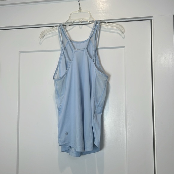 Lululemon Athletica Sky Blue Run Off Route Tank Top size 4. In perfect condition - Picture 6 of 12